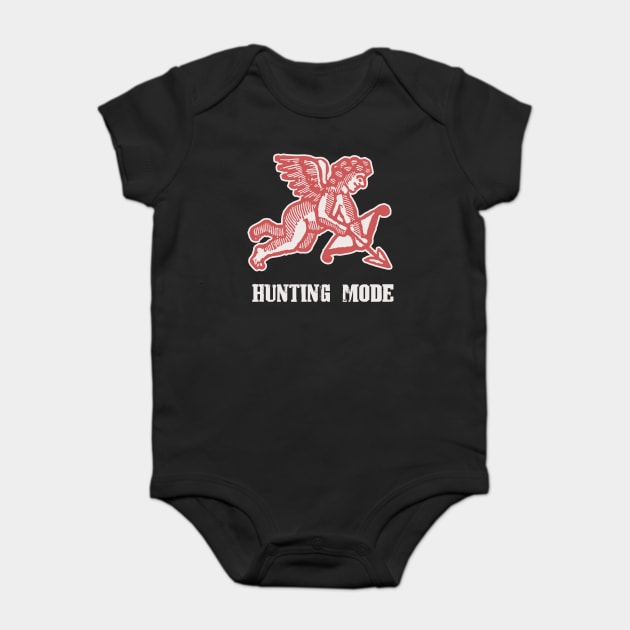 Cupid Hunting Mode Valentine Humor T-Shirt Baby Bodysuit by creative
